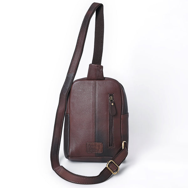 ADBGA661 American Darling Hand Tooled Floral Genuine Leather Sling Bag