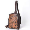 ADBGA661 American Darling Hand Tooled Floral Genuine Leather Sling Bag