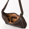 ADBG1617 American Darling Western Genuine Suede Leather Hobo Bag with Craftsmanship & Boot Stitch Detailing