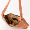 ADBG1617 American Darling Western Genuine Suede Leather Hobo Bag with Craftsmanship & Boot Stitch Detailing