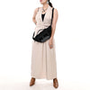 ADBG1618A American Darling Handcrafted Black Genuine Suede Leather Hobo Bag with Boot Stitching Western Shoulder Bag