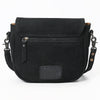 ADBG1622A American Darling Western Black Suede Genuine Leather Crossbody Bag with Craftsmanship Handcrafted Design