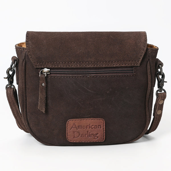 ADBG1622 American Darling Western Suede Genuine Leather Crossbody Bag with Craftsmanship Handcrafted Design