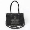 ADBG1629 American Darling Western Genuine Suede Leather Tote Bag with Buck Stitch & Boot-Stitched Detailing
