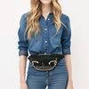 ADBGA668 American Darling Genuine Leather Fanny Pack with Boot Stitch Embroidery