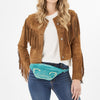 ADBGA668 American Darling Genuine Leather Fanny Pack with Boot Stitch Embroidery