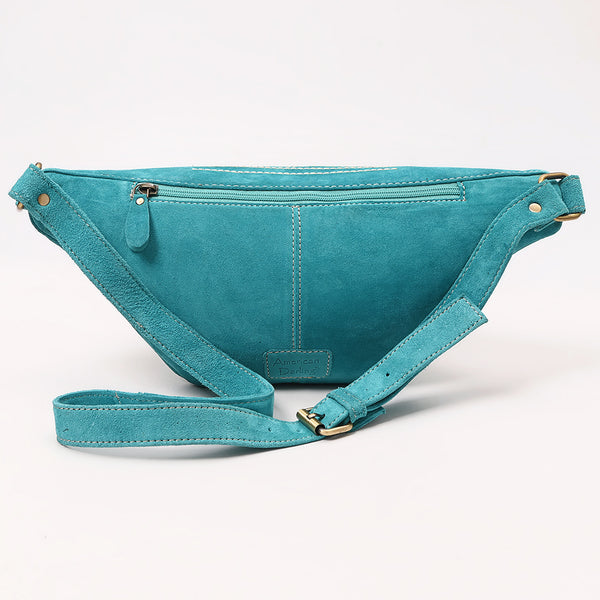 ADBGA668 American Darling Genuine Leather Fanny Pack with Boot Stitch Embroidery
