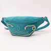 ADBGA668 American Darling Genuine Leather Fanny Pack with Boot Stitch Embroidery