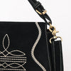 ADBGA670 American Darling Genuine suede Western Crossbody Bag with Embroidery