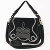 ADBGA670 American Darling Genuine suede Western Crossbody Bag with Embroidery