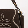 ADBGA670 American Darling Genuine suede Western Crossbody Bag with Embroidery