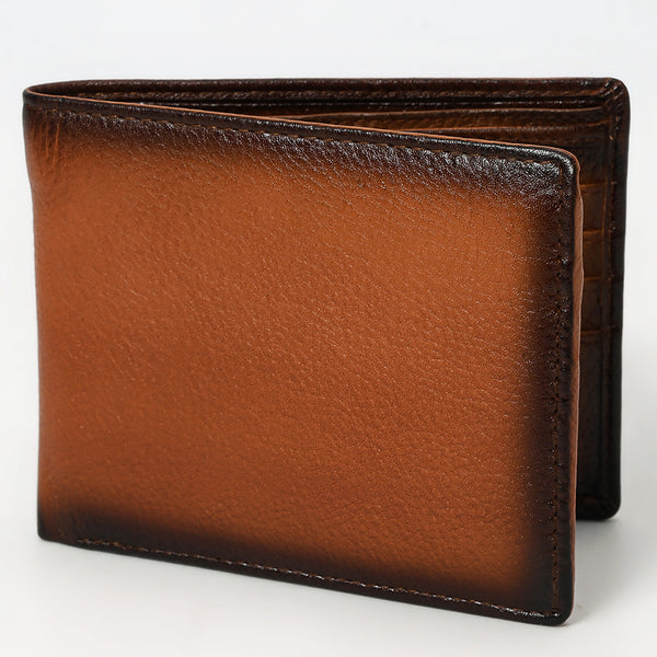 OHM120A Genuine Western Leather Bifold Wallet