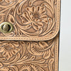 ADBG1630 American Darling Hand-Tooled Leather Small Cross Body Bag with Floral Carving & Western Detailing