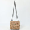 ADBG1630 American Darling Hand-Tooled Leather Small Cross Body Bag with Floral Carving & Western Detailing