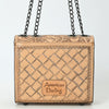 ADBG1630 American Darling Hand-Tooled Leather Small Cross Body Bag with Floral Carving & Western Detailing
