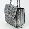 ADBG1630 American Darling Hand-Tooled Leather Small Cross Body Bag with Floral Carving & Western Detailing