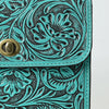 ADBG1630 American Darling Hand-Tooled Leather Small Cross Body Bag with Floral Carving & Western Detailing