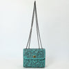 ADBG1630 American Darling Hand-Tooled Leather Small Cross Body Bag with Floral Carving & Western Detailing