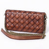 ADBGM519 Quilted Genuine Leather Chain Bag - Western Organiser Clutch with Antique Finish