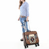 ADBG1570 American Darling Western Leather Travel Case with Hand Tooled Floral and Saddle Blanket