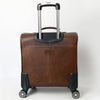 ADBG1570 American Darling Western Leather Travel Case with Hand Tooled Floral and Saddle Blanket
