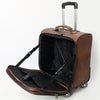 ADBG1570 American Darling Western Leather Travel Case with Hand Tooled Floral and Saddle Blanket