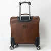 ADBG1569 American Darling Western Leather Travel Case with Hand Tooled Floral Carving Crocodile Embossed
