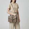 ADBG1535 American Darling Western Leather Small Crossbody Bag with Hand-Tooled Floral Design & Chain Strap