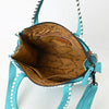 ADBG1590 American Darling Western Genuine Suede Leather Tote Bag with Boot-Stitched Detailing