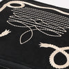 ADBGA681 Genuine suede Jewelry Case with Western Rope Embroidery