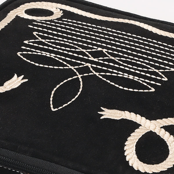 ADBGA681 American Darling Boot Genuine suede Jewelry Case with Western Embroidery