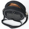 ADBGA682 American Darling Boot Stitched Genuine Suede Western Leather Canteen Bag