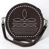 ADBGA682 American Darling Boot Stitched Genuine Suede Western Leather Canteen Bag