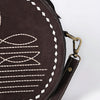 ADBGA682 American Darling Boot Stitched Genuine Suede Western Leather Canteen Bag