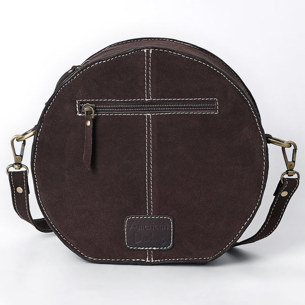 ADBGA682 American Darling Boot Stitched Genuine Suede Western Leather Canteen Bag