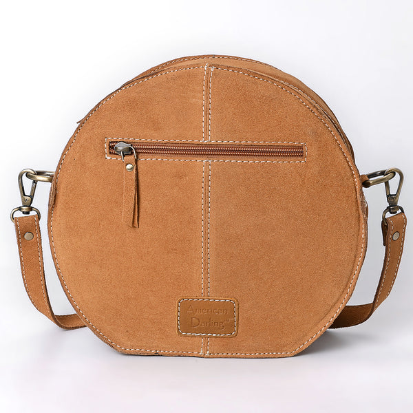 ADBGA682 American Darling Boot Stitched Genuine Suede Western Leather Canteen Bag