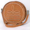 ADBGA682 American Darling Boot Stitched Genuine Suede Western Leather Canteen Bag