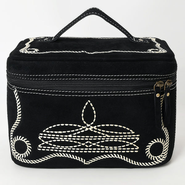 ADBGA683 American Darling Boot Stitched Genuine Suede Leather Jewelry Case