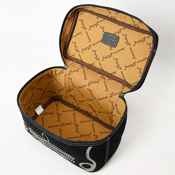 ADBGA683 American Darling Boot Stitched Genuine Suede Leather Jewelry Case
