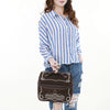 ADBGA683 American Darling Boot Stitched Genuine Suede Leather Jewelry Case