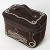 ADBGA683 American Darling Boot Stitched Genuine Suede Leather Jewelry Case