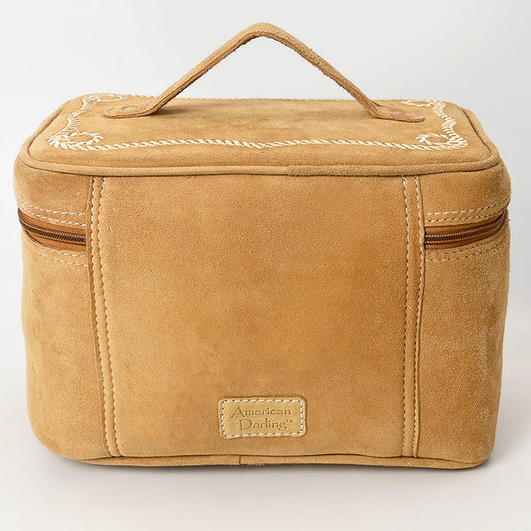 ADBGA683 American Darling Boot Stitched Genuine Suede Leather Jewelry Case