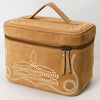 ADBGA683 American Darling Boot Stitched Genuine Suede Leather Jewelry Case