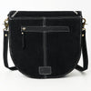ADBGA684 American Darling Genuine Suede Leather Cross body Bag with White Rope Embroidery