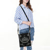 ADBGA685 American Darling Boot Stitched Suede Genuine Leather Cross body Bag