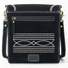 ADBGA685 American Darling Boot Stitched Suede Genuine Leather Cross body Bag