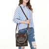 ADBGA685 American Darling Boot Stitched Suede Genuine Leather Cross body Bag