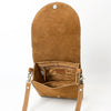ADBGA685 American Darling Boot Stitched Suede Genuine Leather Cross body Bag