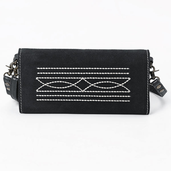 ADBGA686 American Darling Boot Stitched Suede Genuine Leather Small Cross body Bag