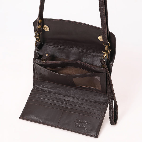 ADBGA686 American Darling Boot Stitched Suede Genuine Leather Small Cross body Bag